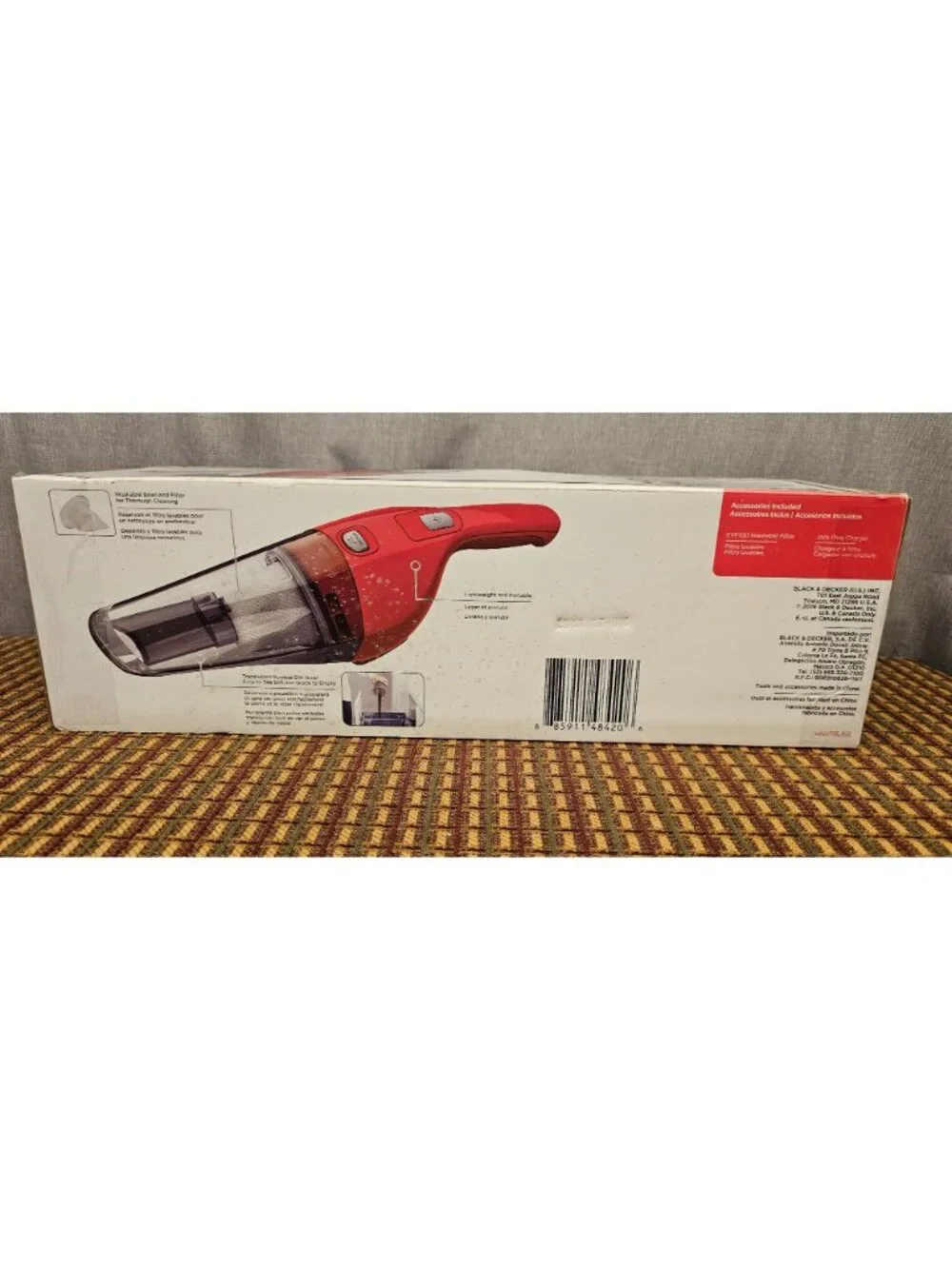 Black+Decker Dustbuster Quick Clean Cordless Hand Vacuum With Lithium-Ion Batter